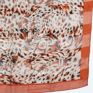 YSL Rare Hidden Leopard Scarf